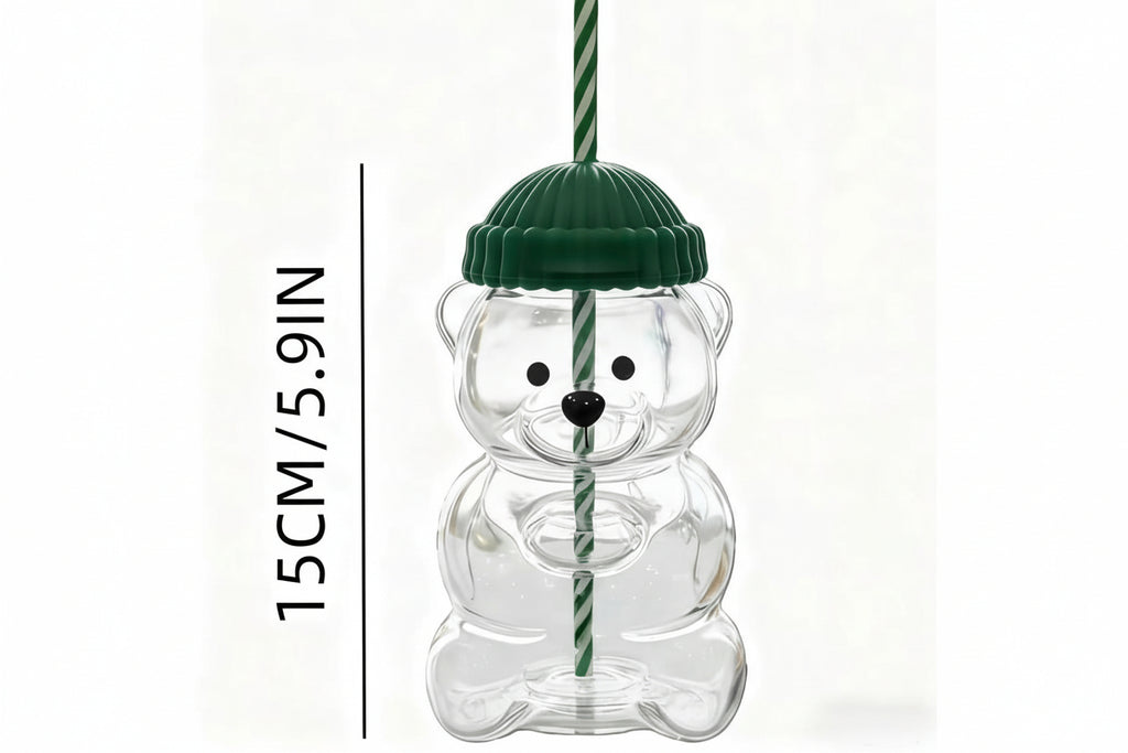 Holiday bear glass cup packaging - perfect gift for winter 2025